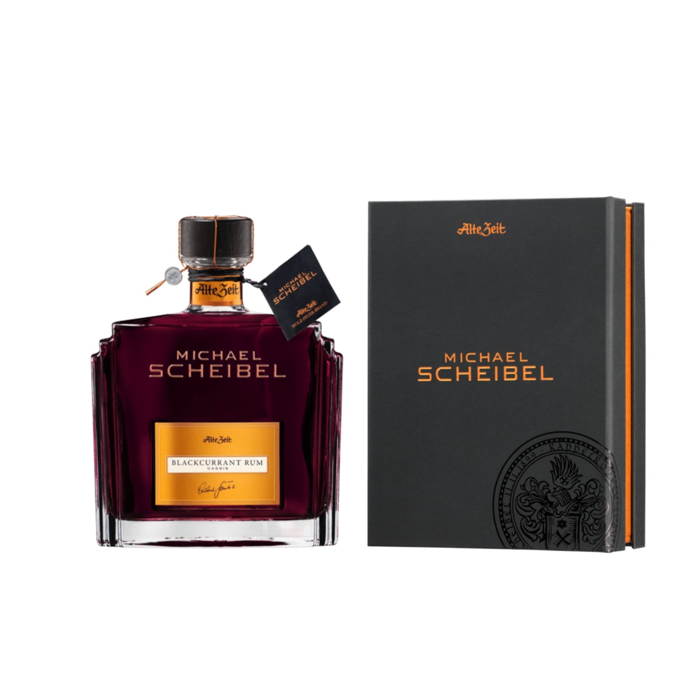 Scheibel Alte Zeit Black Currant Rum Likör 0,7 ltr. + Geschenkbox
