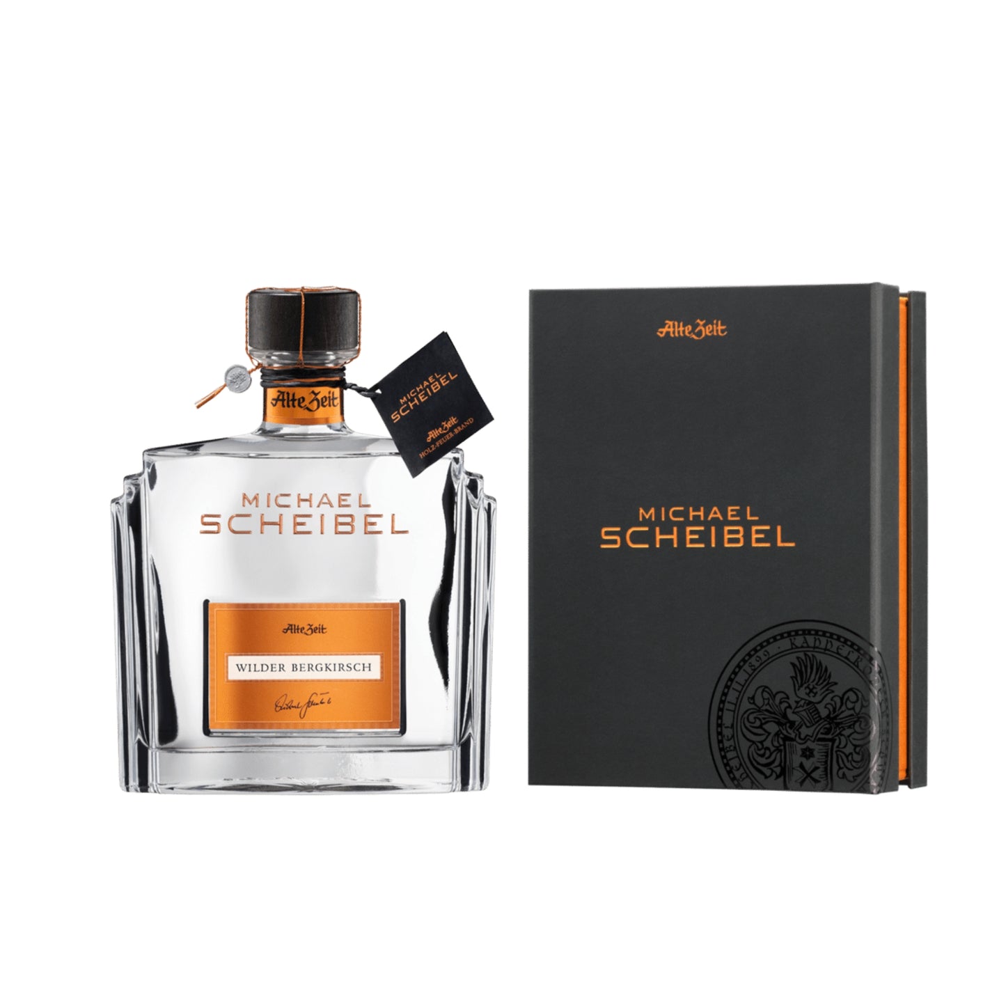 Scheibel Alte Zeit Wilder Bergkirsch 0,7L 44% vol. + Geschenkbox