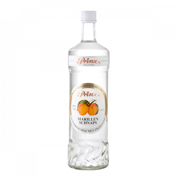 Prinz Marillen Schnaps 40 % - 1,0l + 2x 0,02l (weitere Sorten)