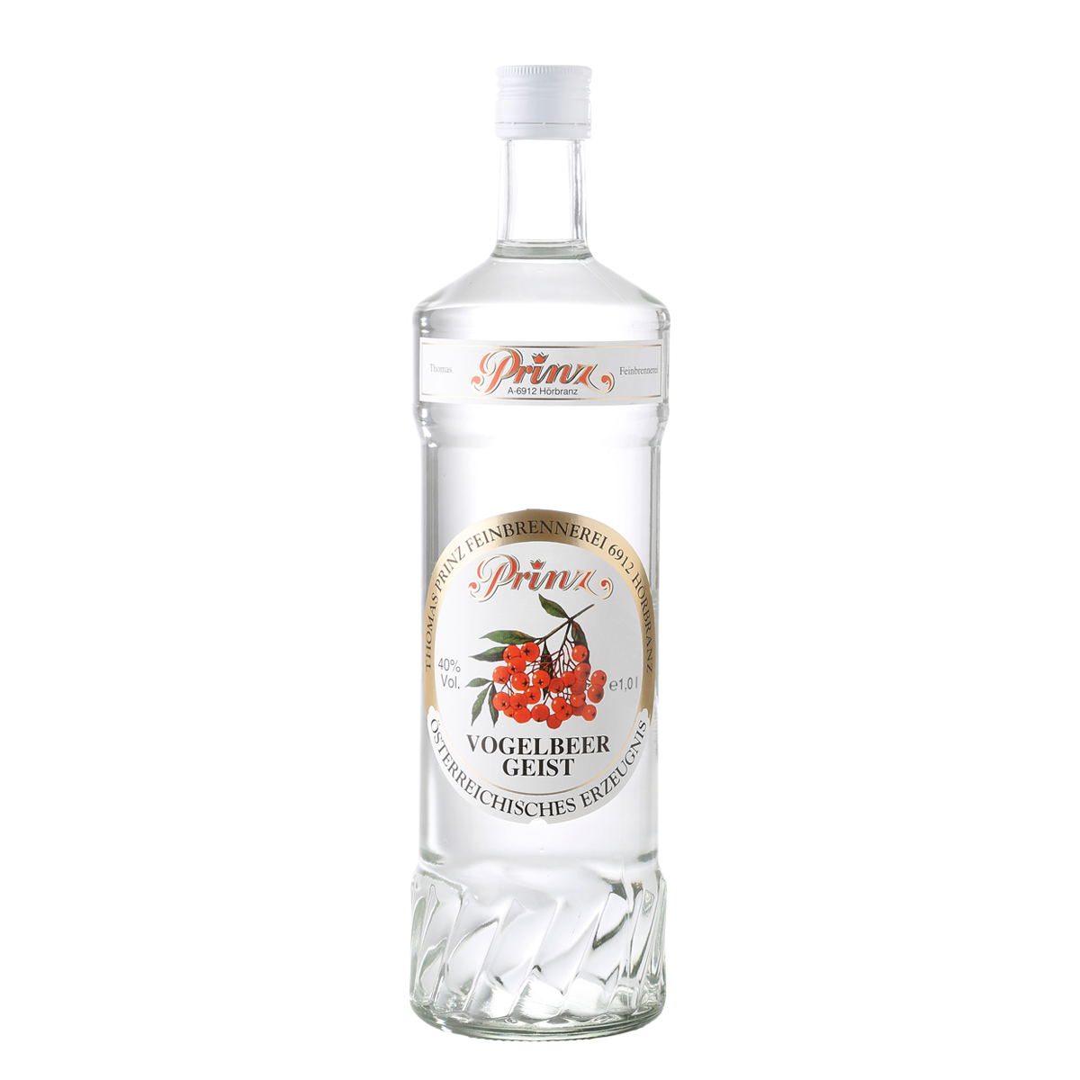 Prinz - Vogelbeer Schnaps / 40 % Vol. / 1,0 Liter-Flasche