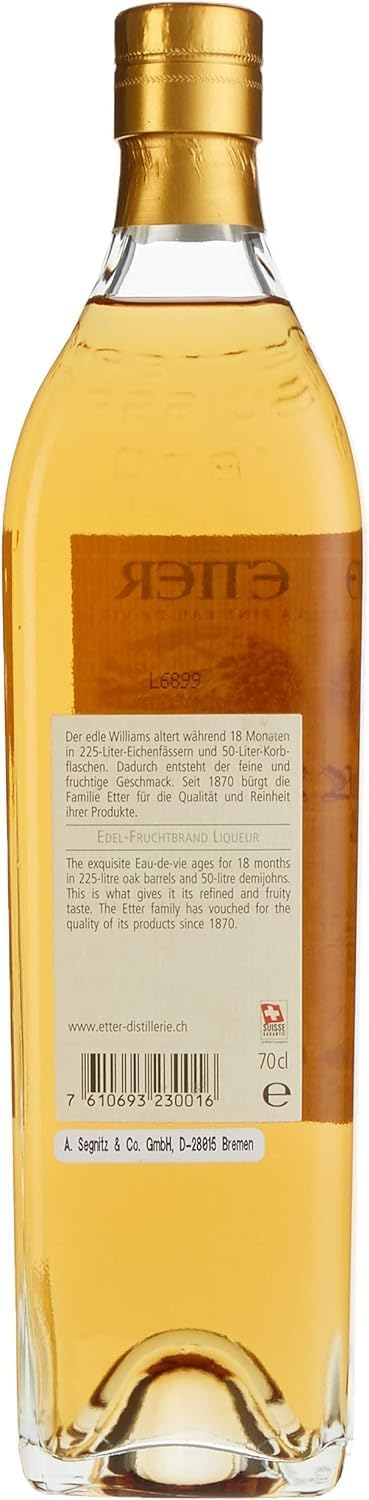 Etter Vieille Poire Williams Alte Birne Barrique Birnenbrand Schweiz (1 x 0.7 l)