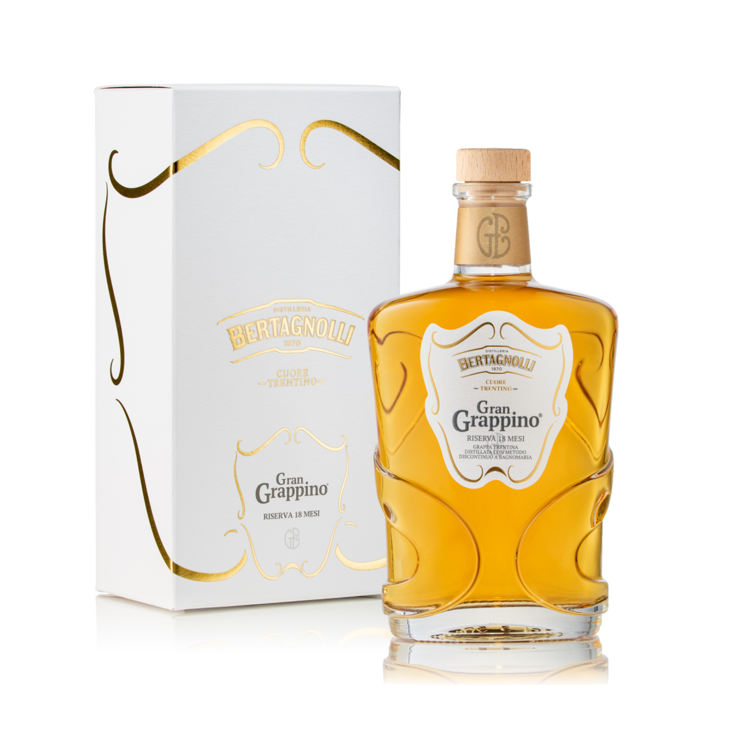 Brennerei Bertagnolli - Grappa Gran Grappino Barrique - Flasche 0,70 Liter - 42% Vol.